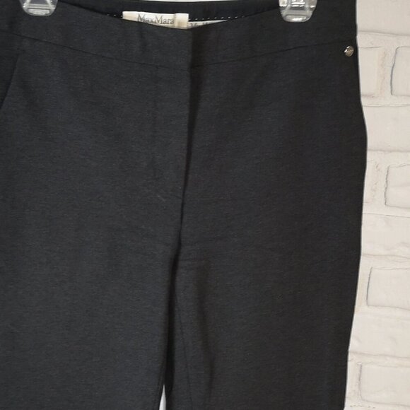 MaxMara Made in Italy Ladies Size 10 Dark Grey Straight Leg Dress Pants - Picture 11 of 11